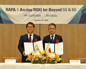 RAPA-Anritsu, B5G·6G 기술협력 위한 MOU 체결